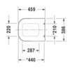 Duravit P3 Comforts 20310000 Сиденье для унитаза, петли: нерж. сталь, без микролифта, цвет: Белый