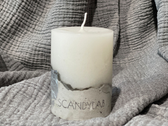 Интерьерная свеча 6х9см SCANDYLAB Beton Candle (белая) SICB-6-9-W