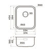 Omoikiri 4997435 Мойка Omi 38-U/I-IN нерж. сталь/нержавеющая сталь