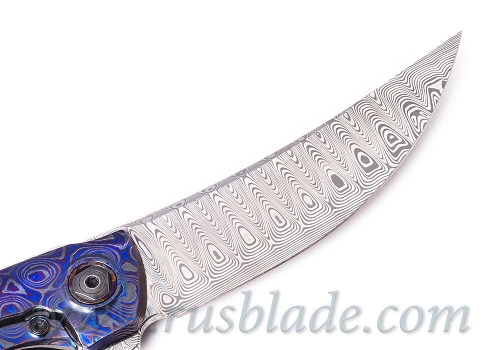 CKF Ablya Full Dress knife (Malyshev, Ti, Zirc, Damasteel) - фотография 