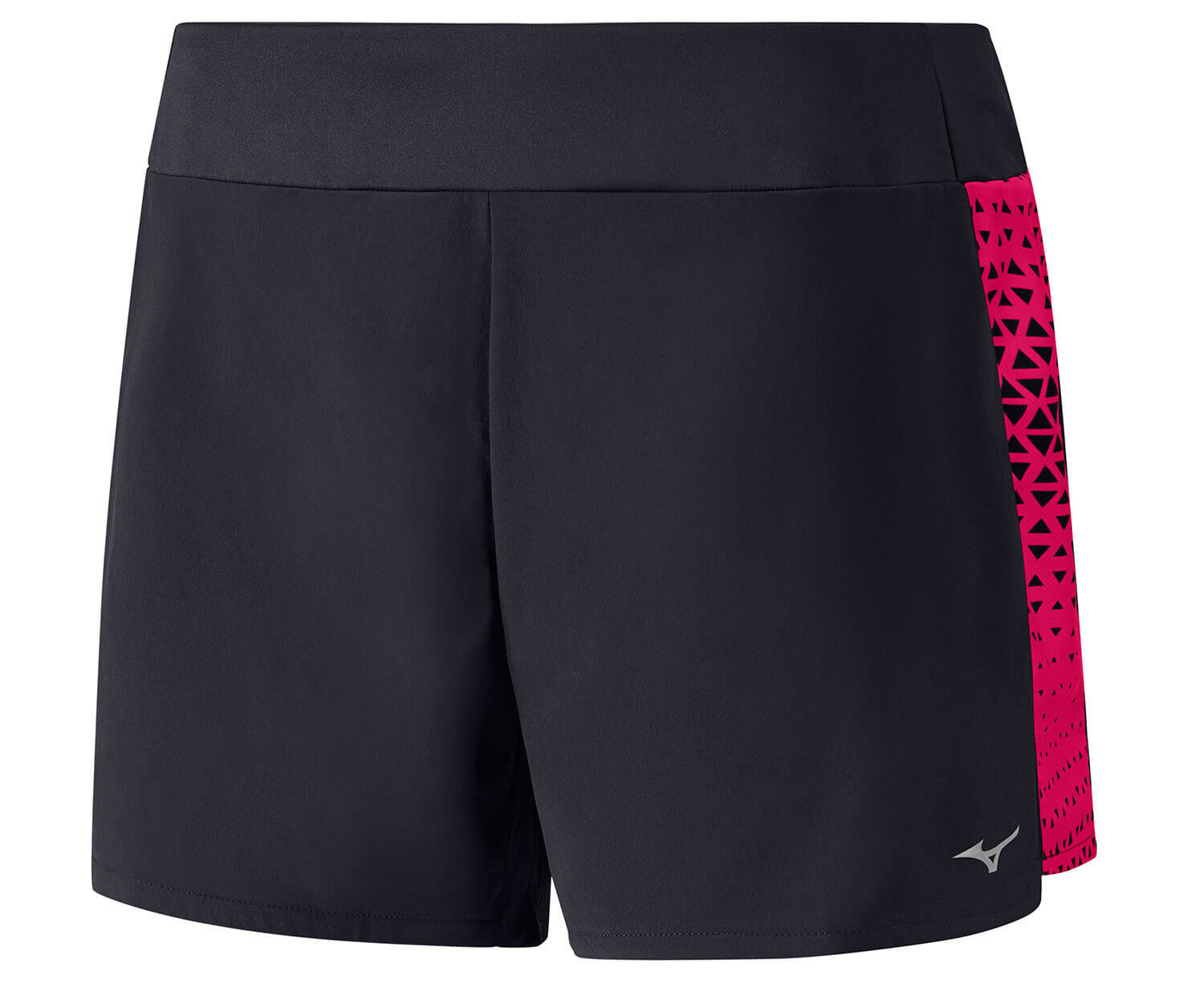 Шорты женские Mizuno Phenix Printed Square 4.0 черные-розовые