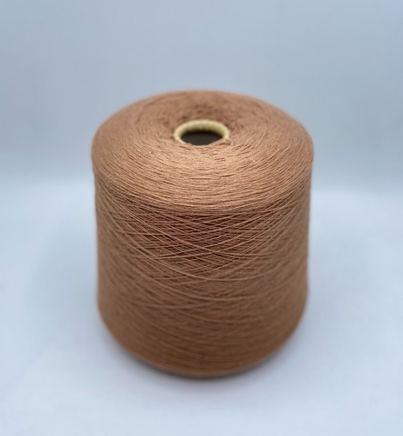 Бобинная пряжа(пр.Италия),1500м/100гр, 100%Меринос, цвет-Кэмел. арт-27766