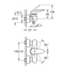 GROHE Eurostyle 23722003 Смеситель для душа