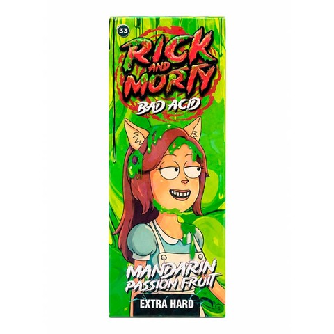 Rick & Morty Bad Acid Salt 2% Extra HARD 30 ml - Кислый мандарин и Маракуйя