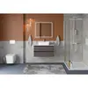 BelBagno KRAFT-800-2C-SO-GSO База под раковину подвесная с фрезерованными ручками по всей длине фасада с двумя выкатн. ящ., Темно-Серый Мат.,800x455x500
