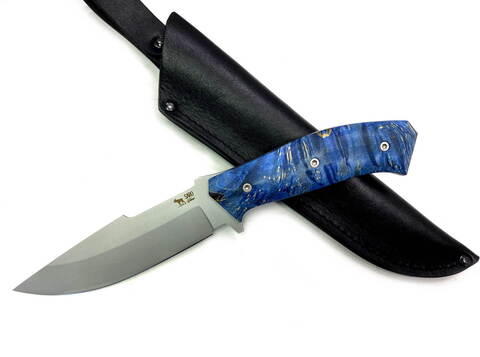 Нож Егерь, сталь Bohler K110, кап клена
