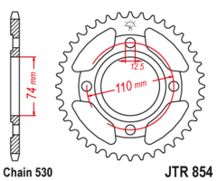Звезда ведомая JTR854 38