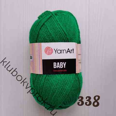 YARNART BABY 338, Темный зеленый