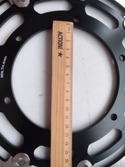 Диск тормозной передний на Yamaha MT01 2005-2006 г.в., черный лепестковый