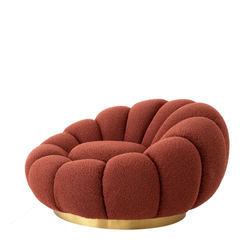 Поворотное кресло MELLO, Bouclé rouge