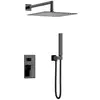 Boheme Qubic 421-SGM Верхний душ , латунь ShineGunMetall 30*30cm