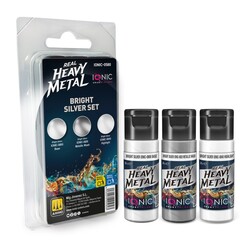 Набор красок Real Heavy Metal Bright Silver - IONIC Smart Colors, 3 × 20 мл