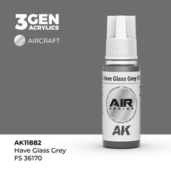 Акриловая краска AK Interactive Have Glass Grey FS 36170 3GEN AIR, 18мл