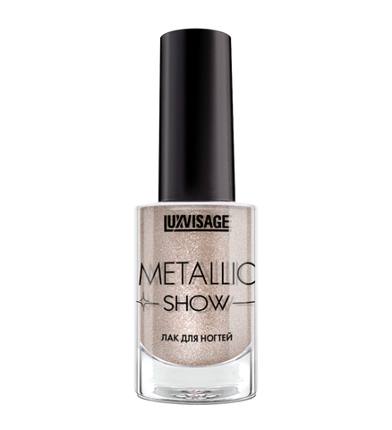 LuxVisage Лак для ногтей Metallic Show тон 302 платиновый блеск 9мл