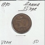 V2011 1990 Дания 50 эре V2011 1990 Дания 50 эре