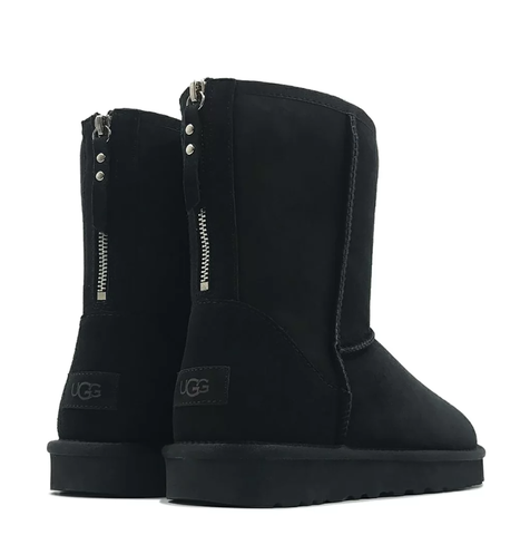 Ugg Mens Classic Short Zip Black