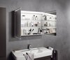Geberit Option 500.207.00.1 Зеркальный шкаф с подсветкой, три двери, 120x70x15см