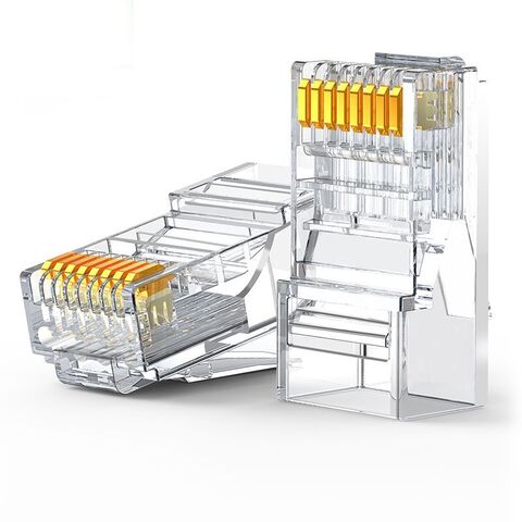 Коннектор RJ45 UGREEN NW120 (60558) Cat 6 Unshielded RJ45 Modular Plugs 100 шт, прозрачный