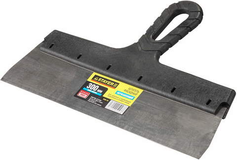 STAYER PROFlat, 300 мм, пластиковая ручка, нержавеющий фасадный шпатель, Professional (1008-30)