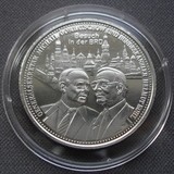 K8697 жетон медаль Германия ФРГ СССР Горбачев Гельмут Коль пруф капсула