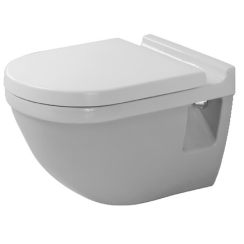 Duravit Starck 3 2206090000 Унитаз подвесной, расстояние для крепления 230мм, с вертикальным смывом, 6,0л., 360x540мм, цвет: Белый