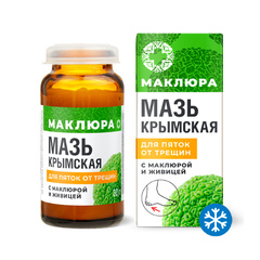 Мазь Крымская «Для пяток от трещин» с маклюрой и живицей ТМ Крымский Лекарь