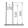 VitrA S50 6936B003-7035 Пьедестал для раковины