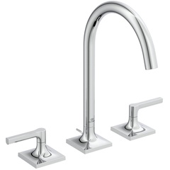 Ideal Standard Joy Neo BD144AA Двурукоятковый смеситель для раковины под 3 отверстия, с донным клапаном, 5 л/мин Chrome (Хром) фото