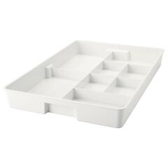 Органайзер IKEA KUGGIS (КУГГИС), Пластик, Белый, 53x36x6 см