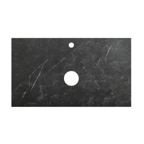 BelBagno KEP-80-MNO-W0 Столешница под накладную раковину, 80x46, цвет: чёрный