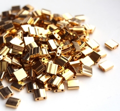 УЦЕНКА!!! TL-0191 24kt Бисер Миюки тила Золото /Miyuki Tila Gold Plated