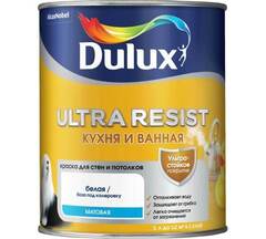 Краска для кухни и ванной латексная Dulux Ultra Resist матовая база BC