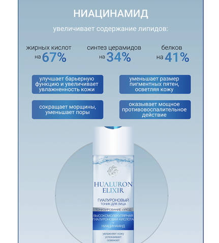 Hyaluron Elixir Гиалуроновый тоник для лица 200 мл. (Liv-delano) — фото 4