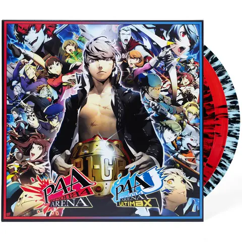 Винил Atlus Sound Team — Persona 4 Arena & Persona 4 Arena Ultimax (3 Red/Blue Splatter LP)