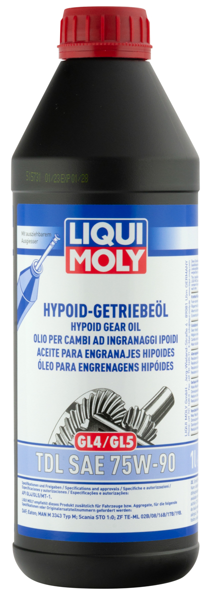 Масло трансмиссионное Liqui Moly Hypoid Getriebeoil TDL(GL 4/GL 5, 75W90 полусинтетическое, 1л