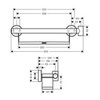 Hansgrohe Unica 26328400 Поручень для душевой