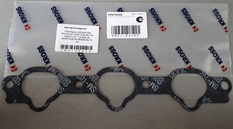 ПРОКЛАДКА КОЛЛЕКТОРА ВПУСКНОГО SANTA FE SM, CM, SONATA EF, TUCSON JM, SPORTAGE KM DELTA, MU (МАЛАЯ К ГБЦ уст. 2шт.) PMC, KROSS