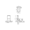 VitrA Sento 9830B003-7203 Унитаз напольный с бачком безободковый с сиденьем микролифт