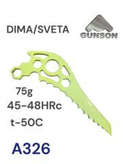 Gunson DIMA/SVETA Aggressive/30ХГСА/ 45-48 HRc/ t-50C/ желтый / вес 75гр.
