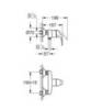 GROHE BauCurve 23767000 Смеситель для душа