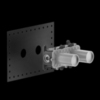 Gessi 54073#239 Встраиваемая часть однорычажного смесителя для ванны/душа, цвет Steel brushed