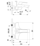 Смеситель для ванны LEMARK UNIT LM4502C