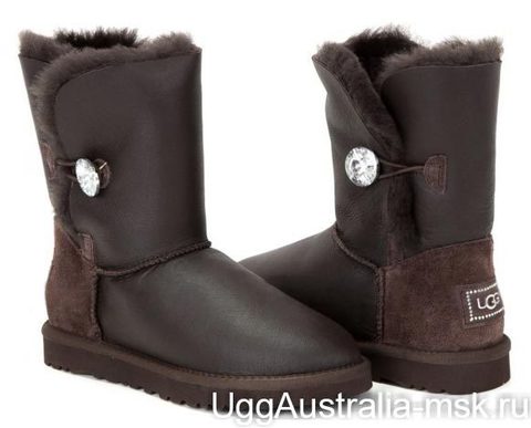 Ugg Bailey Button Bling Chocolate