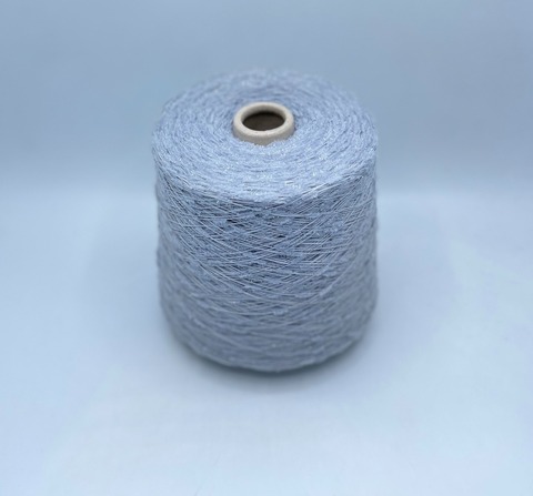 Бобинная пряжа (пр.Италия) art-Spazzolina 600м/100гр, 70% Полиамид, 30% Вискоза цвет-Серо-голубой, арт.34910