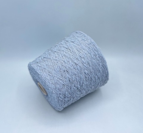 Бобинная пряжа (пр.Италия) art-Spazzolina 600м/100гр, 70% Полиамид, 30% Вискоза цвет-Серо-голубой, арт.34910