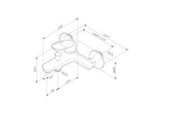 Смеситель для ванны и душа AM.PM  SUNNY - F85C10000