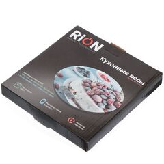 Весы кухонные электронные, стекло, Rion, Лайм, платформа, точность 1 г, до 5 кг, LCD-дисплей, PT-812