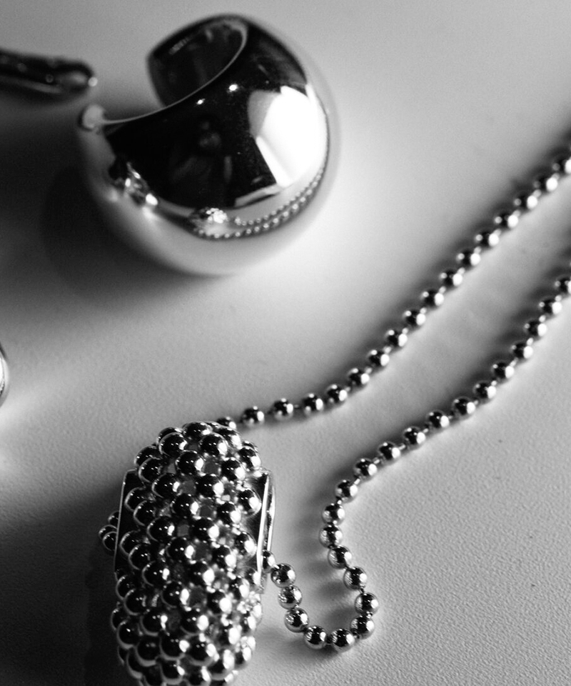 Кафф BALL silver