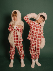 Пижама Mjölk Christmas Check, на манжетах, уценка