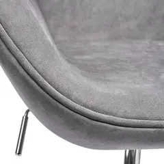 Кресло SWAN STYLE CHAIR серый, искусственная замша
